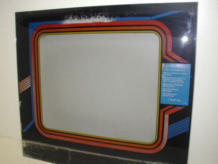 Robotron Monitor Glass (Item #3) (Worn Spot In Pant At Top Of Glass & Paint Fading In Spots) $47.99